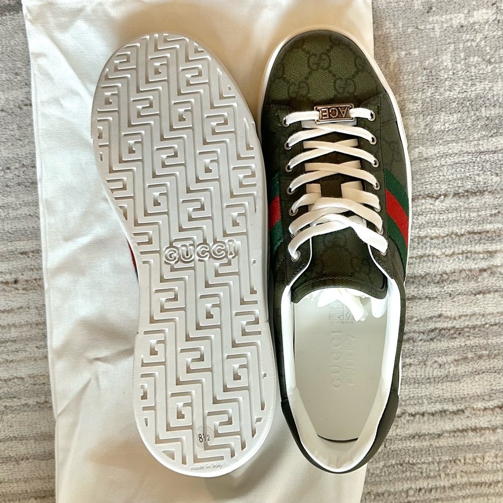 New GUCCI Men's Ace Sneakers - Picture 6 of 7